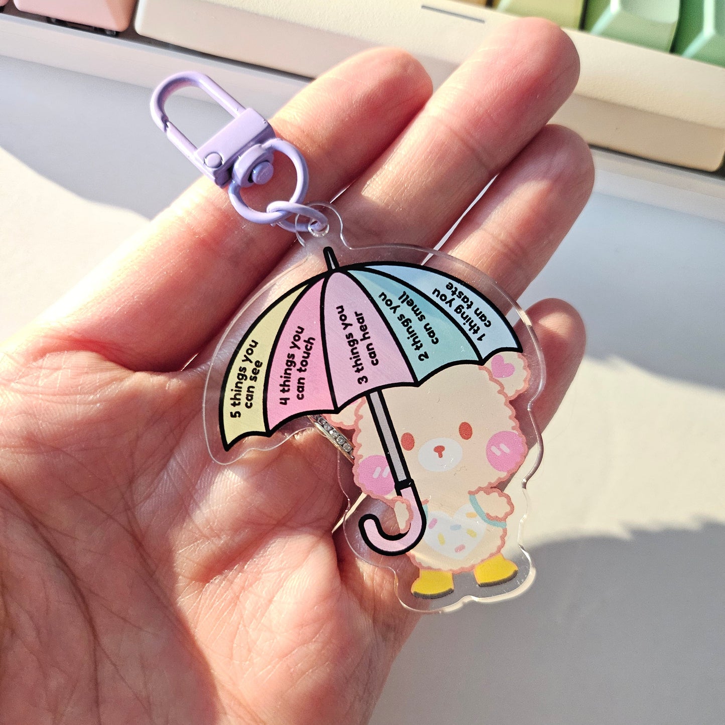 Anxiety Grounding Technique Acrylic Charm/Keychain