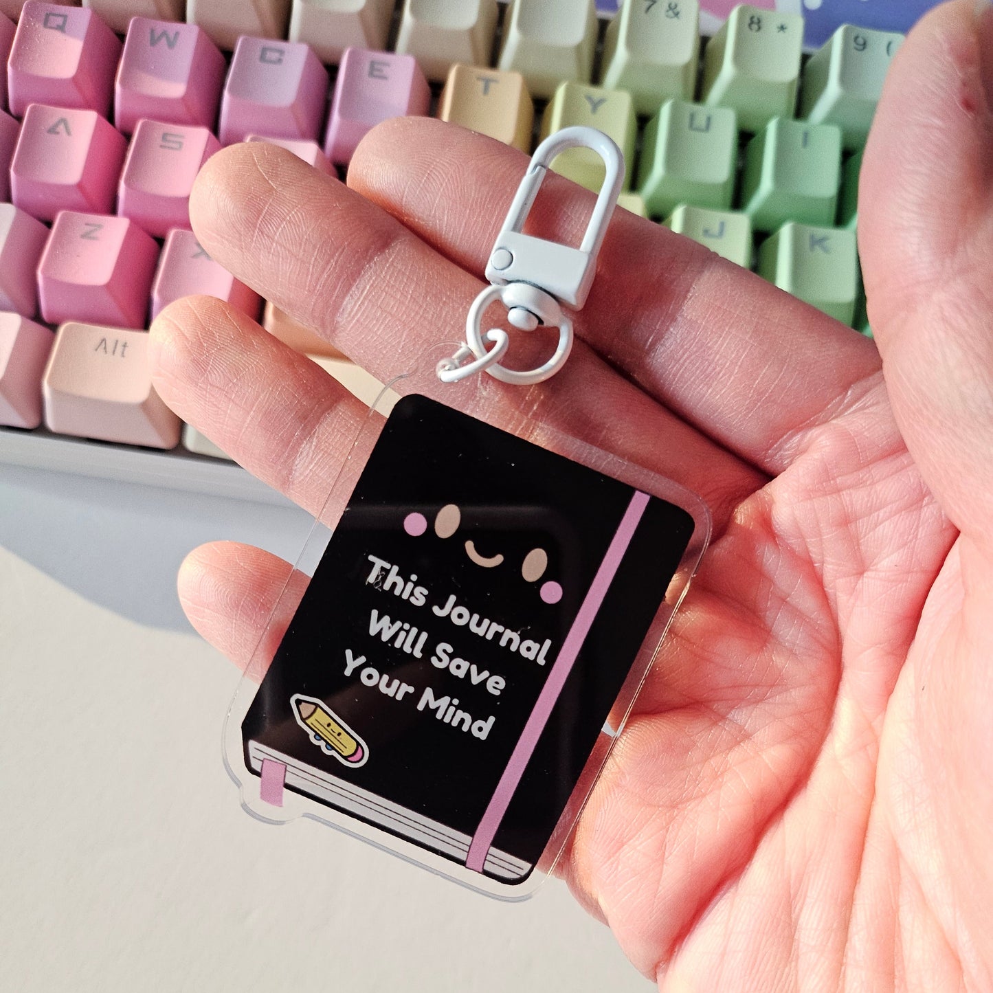 This journal will save your mind Acrylic Charm/Keychain