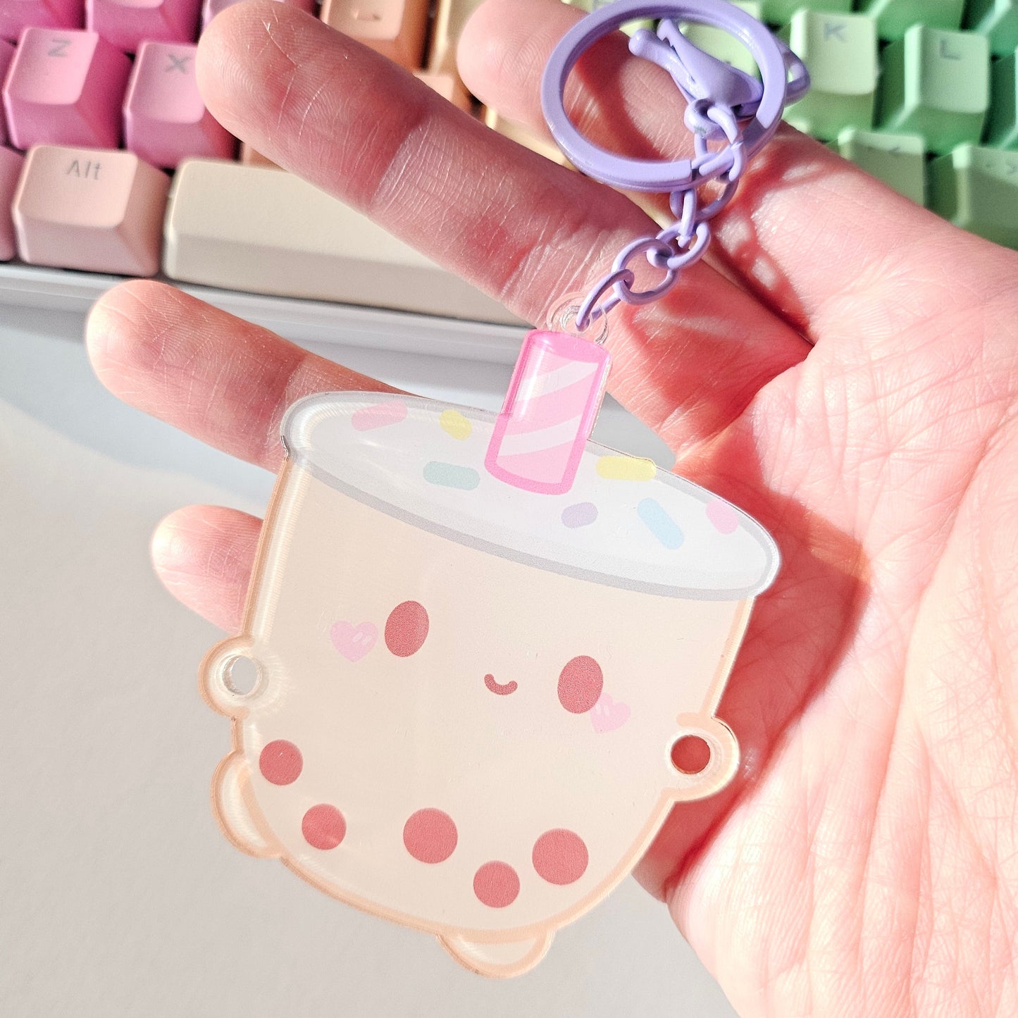 Boba Acrylic Charm/Keychain holder