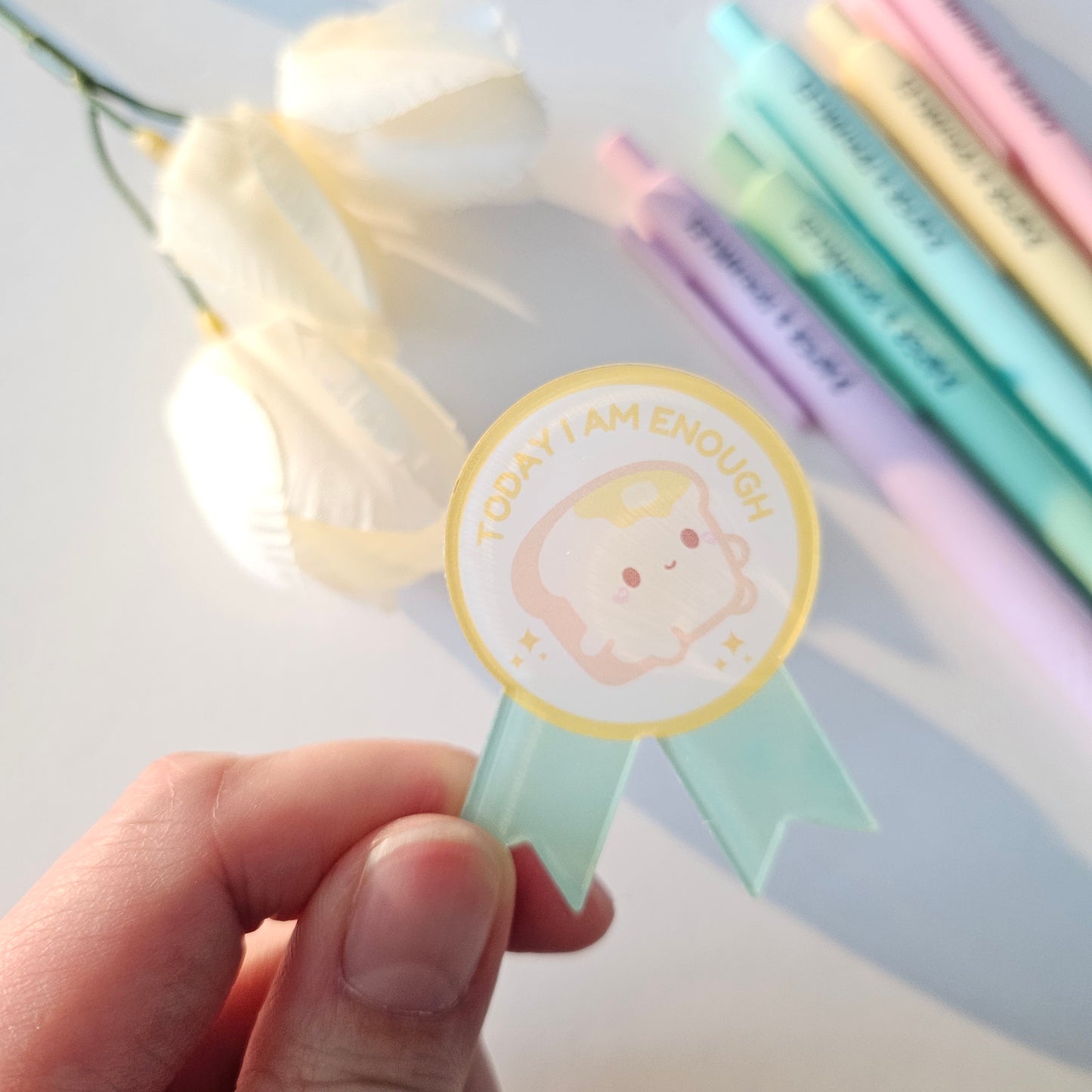 Feelings Badge Acrylic Charm pins