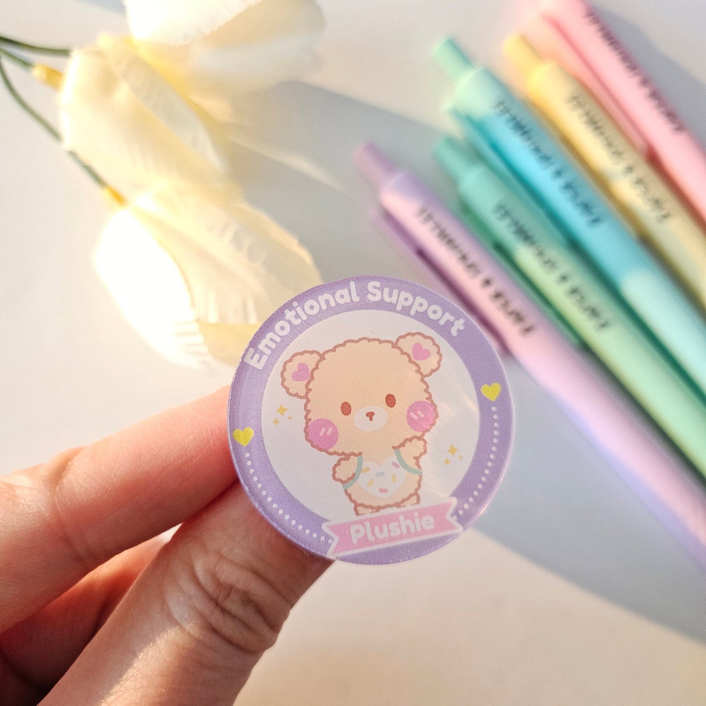 Emotional Support Acrylic pins