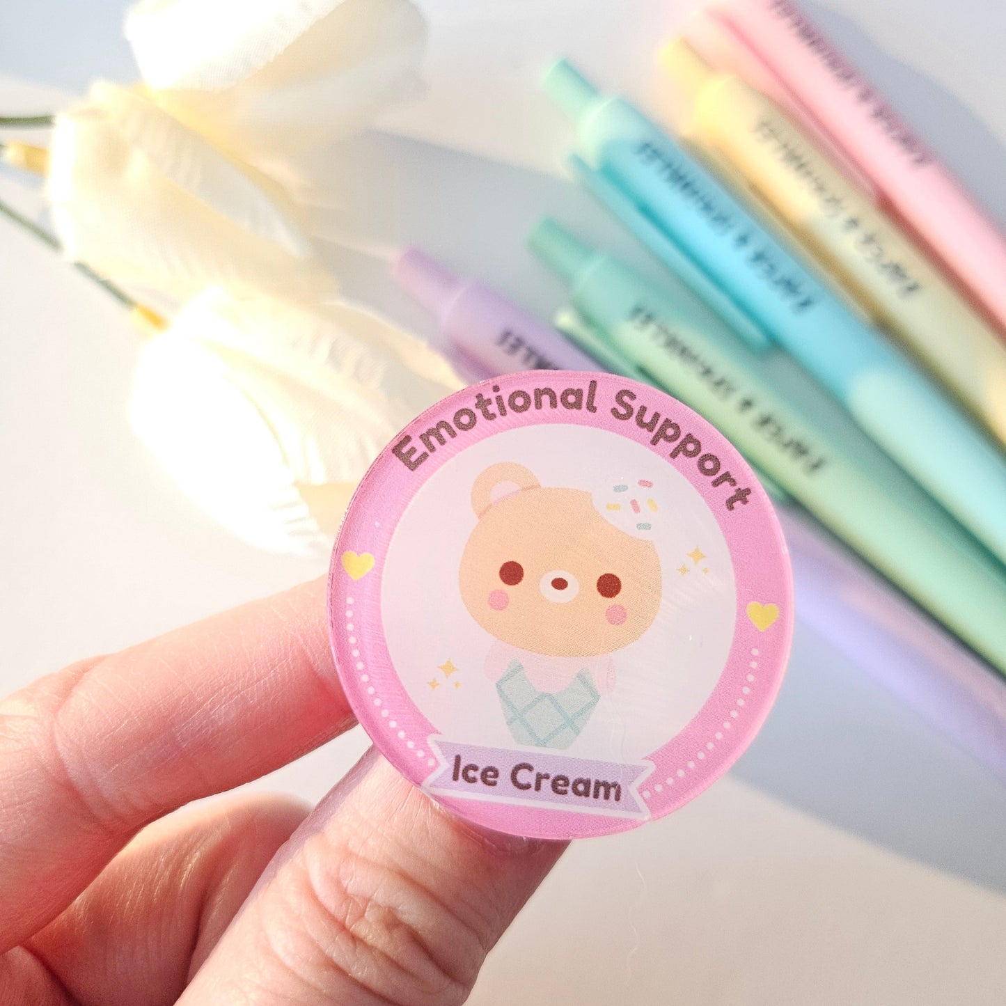 Emotional Support Acrylic pins