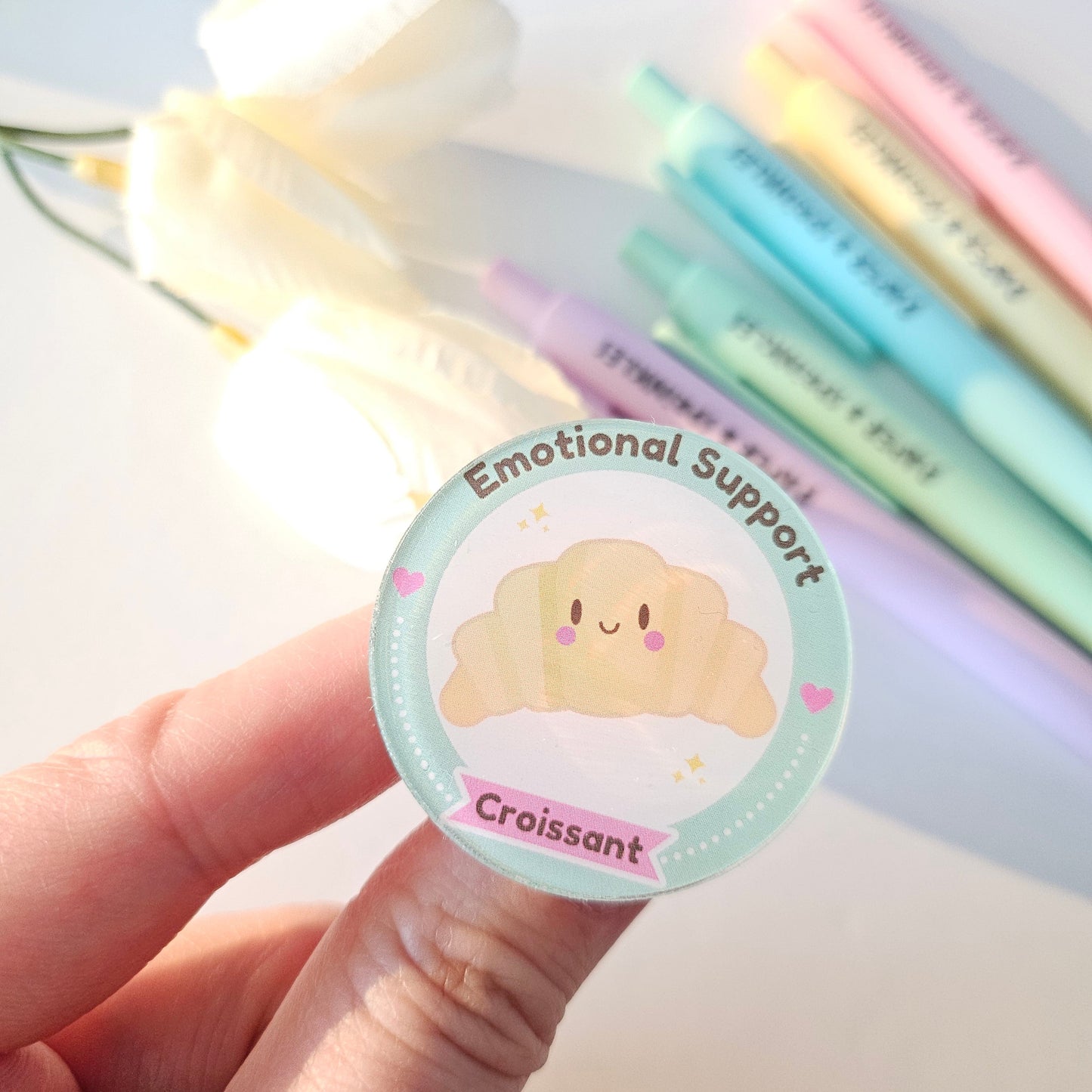 Emotional Support Acrylic pins