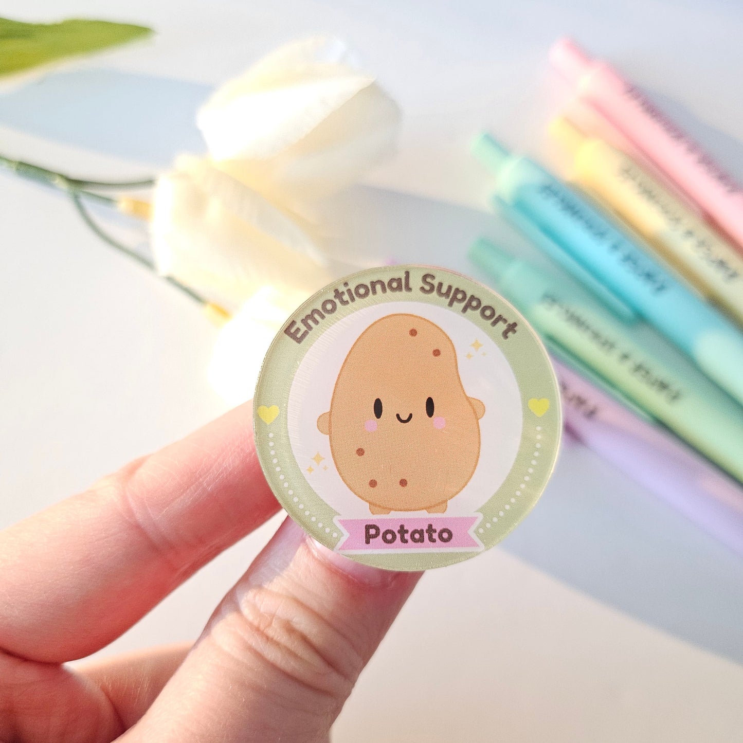 Emotional Support Acrylic pins