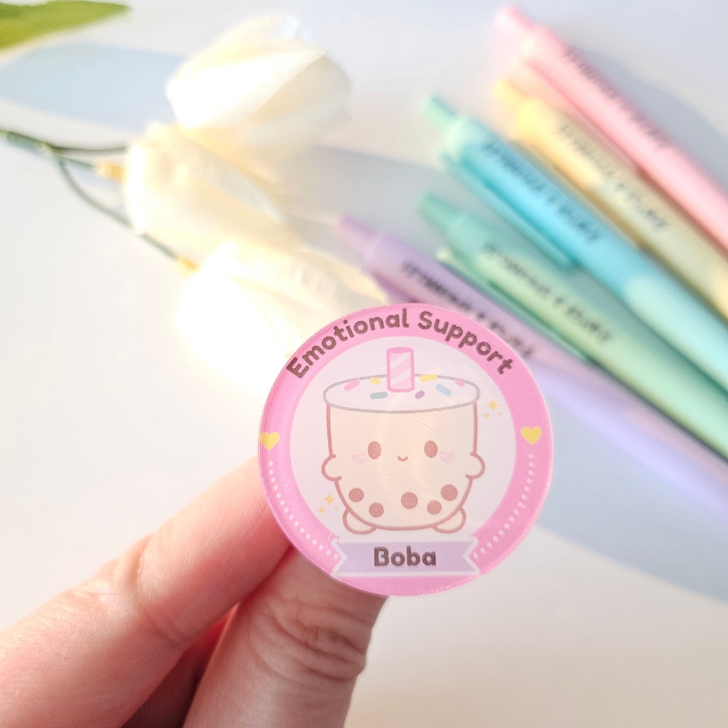 Emotional Support Acrylic pins