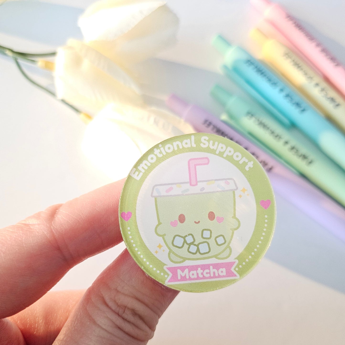 Emotional Support Acrylic pins