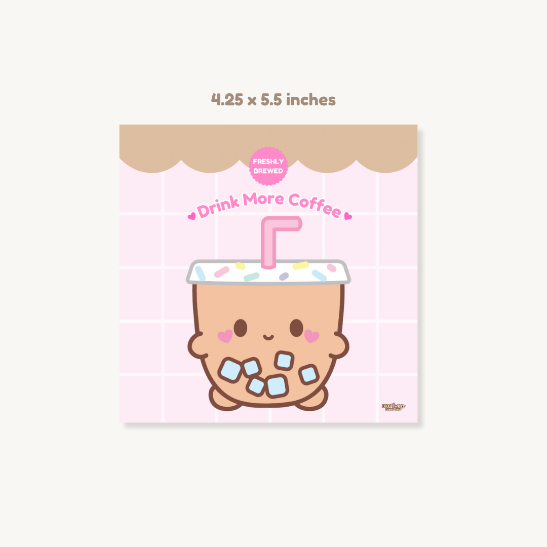 Drink More Coffee Art Print/Note Card