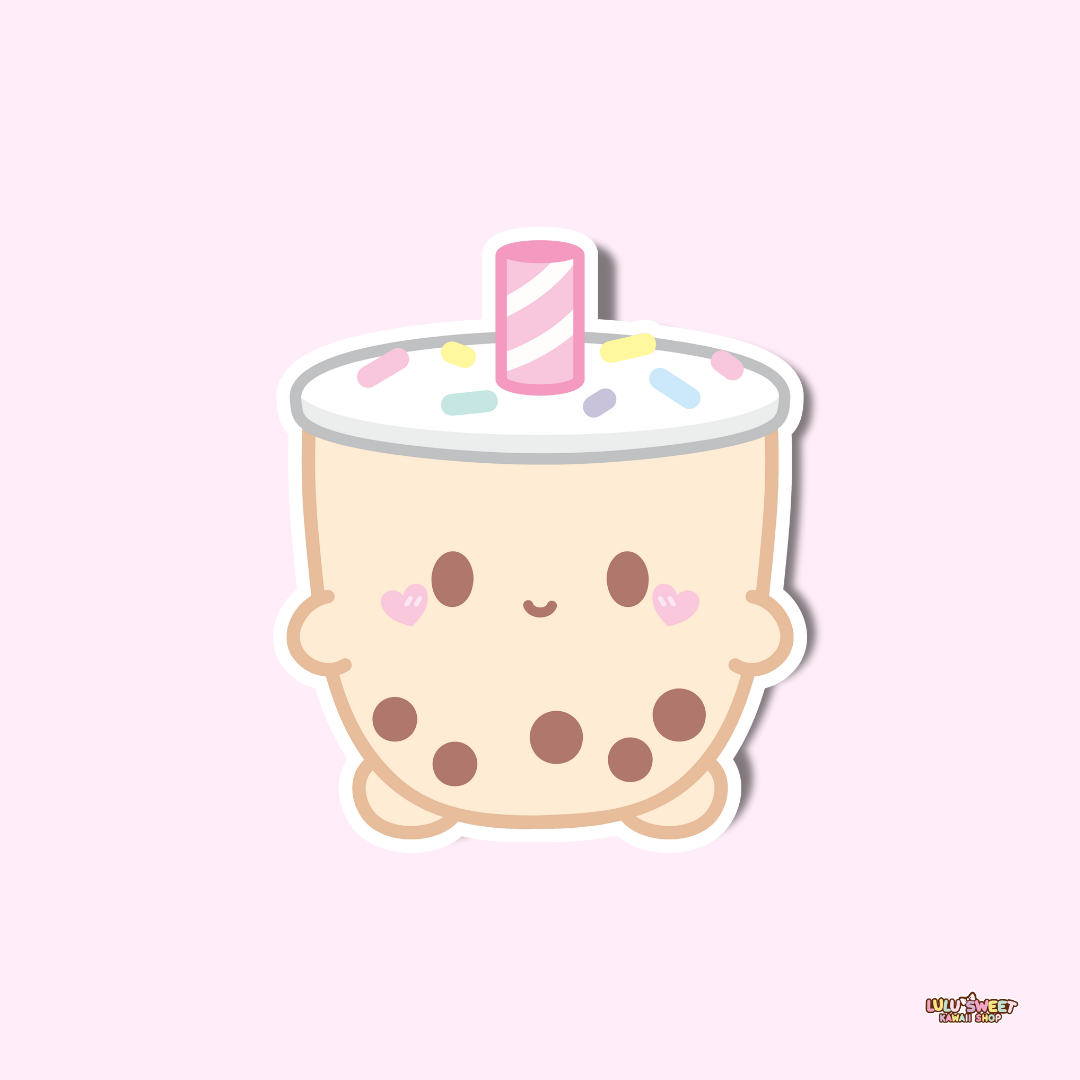 Cute Milky Bubble Tea Sticker