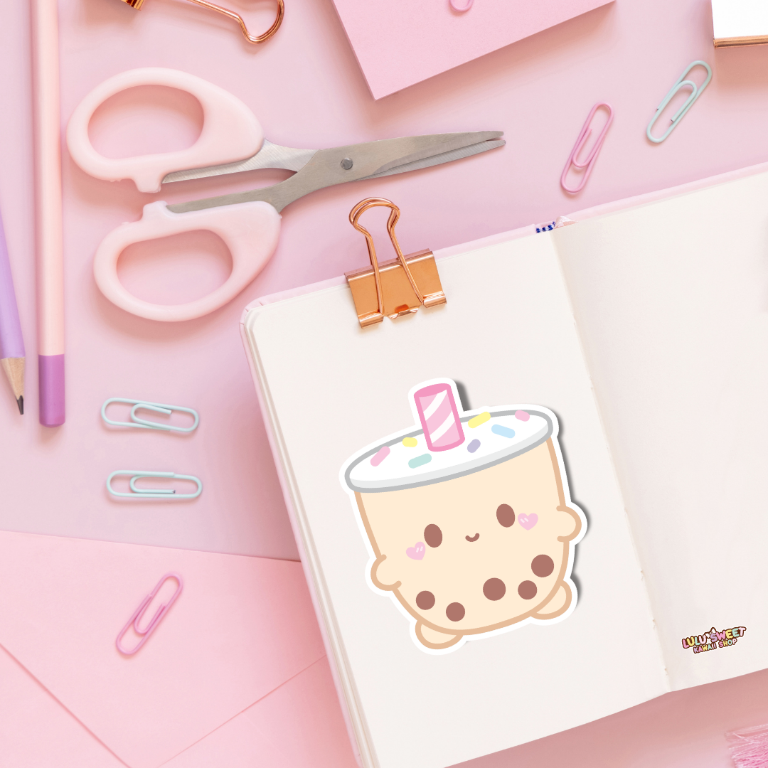 Cute Milky Bubble Tea Sticker