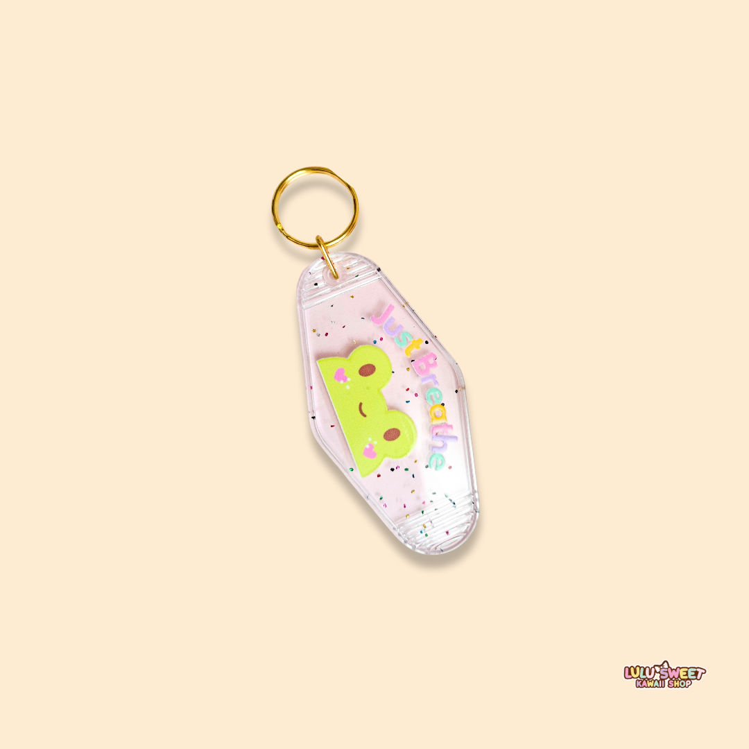 Just Breathe Motel Keychain