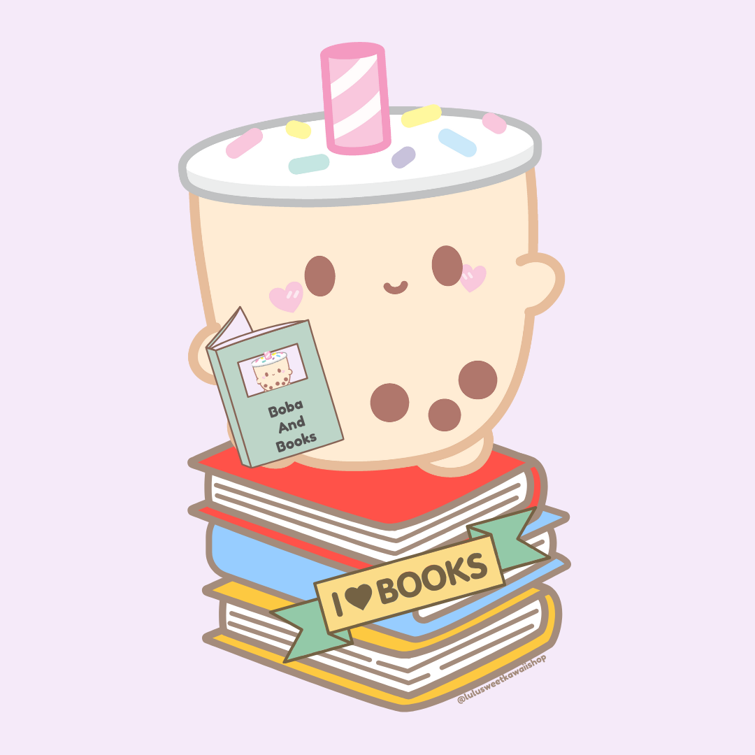 Boba and Books Bookmark