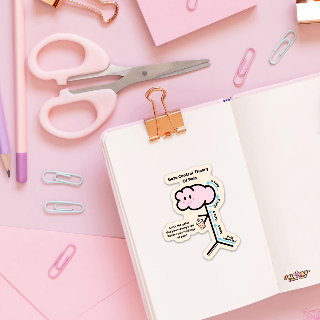 Chronic Pain Kawaii Vinyl Sticker