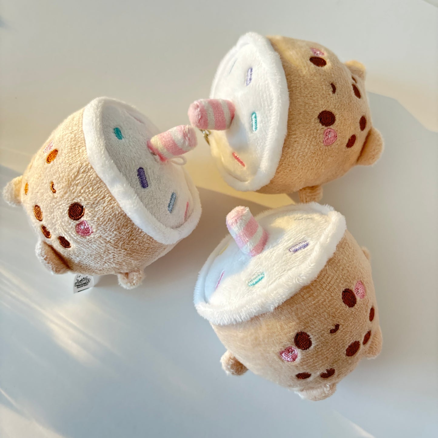 Mini bread plush keychain