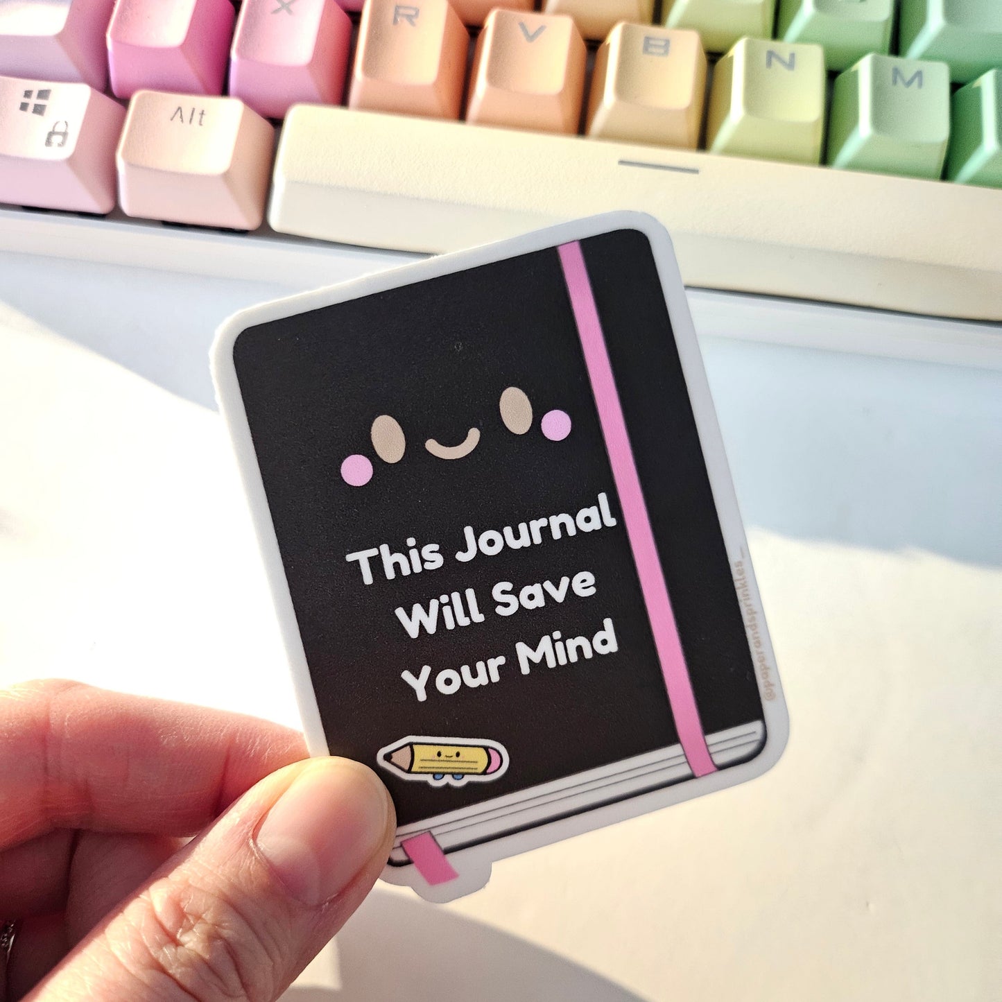This journal will save your mind sticker