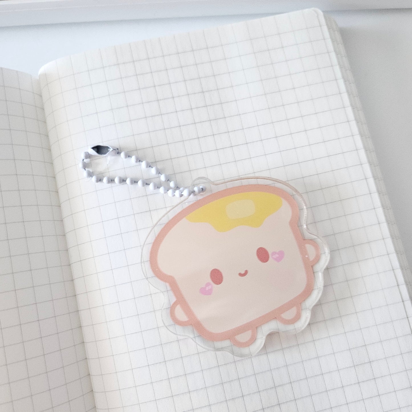 Cute Bread Butter Acrylic Charm/Keychain