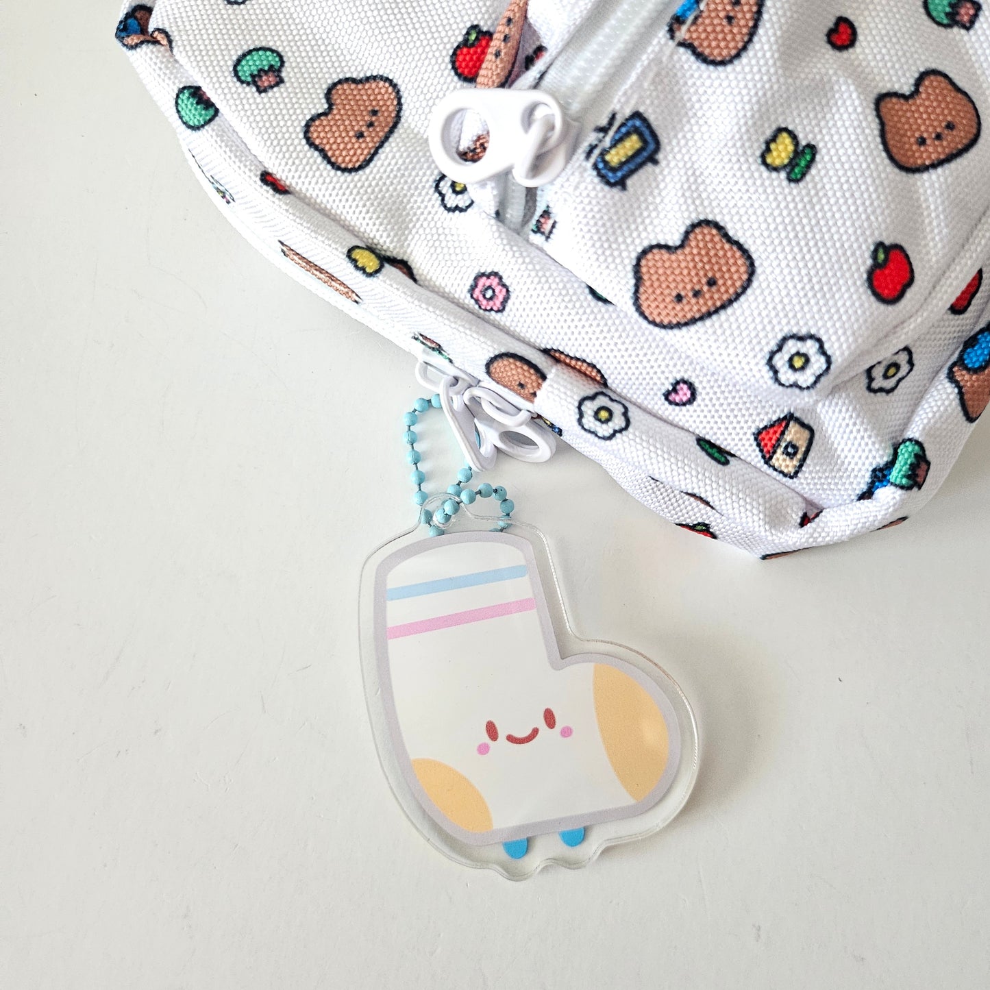 Cute Sock Acrylic Charm/Keychain