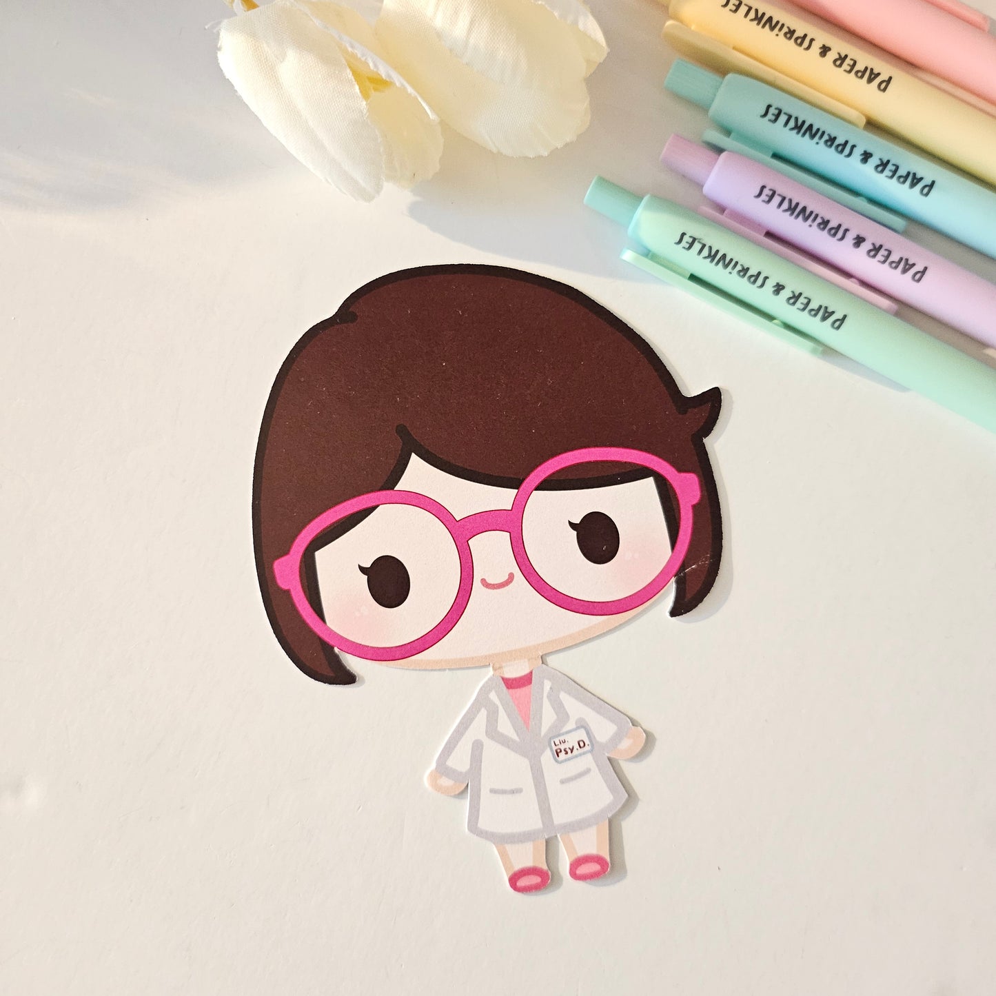 Therapist flat note card/greeting card