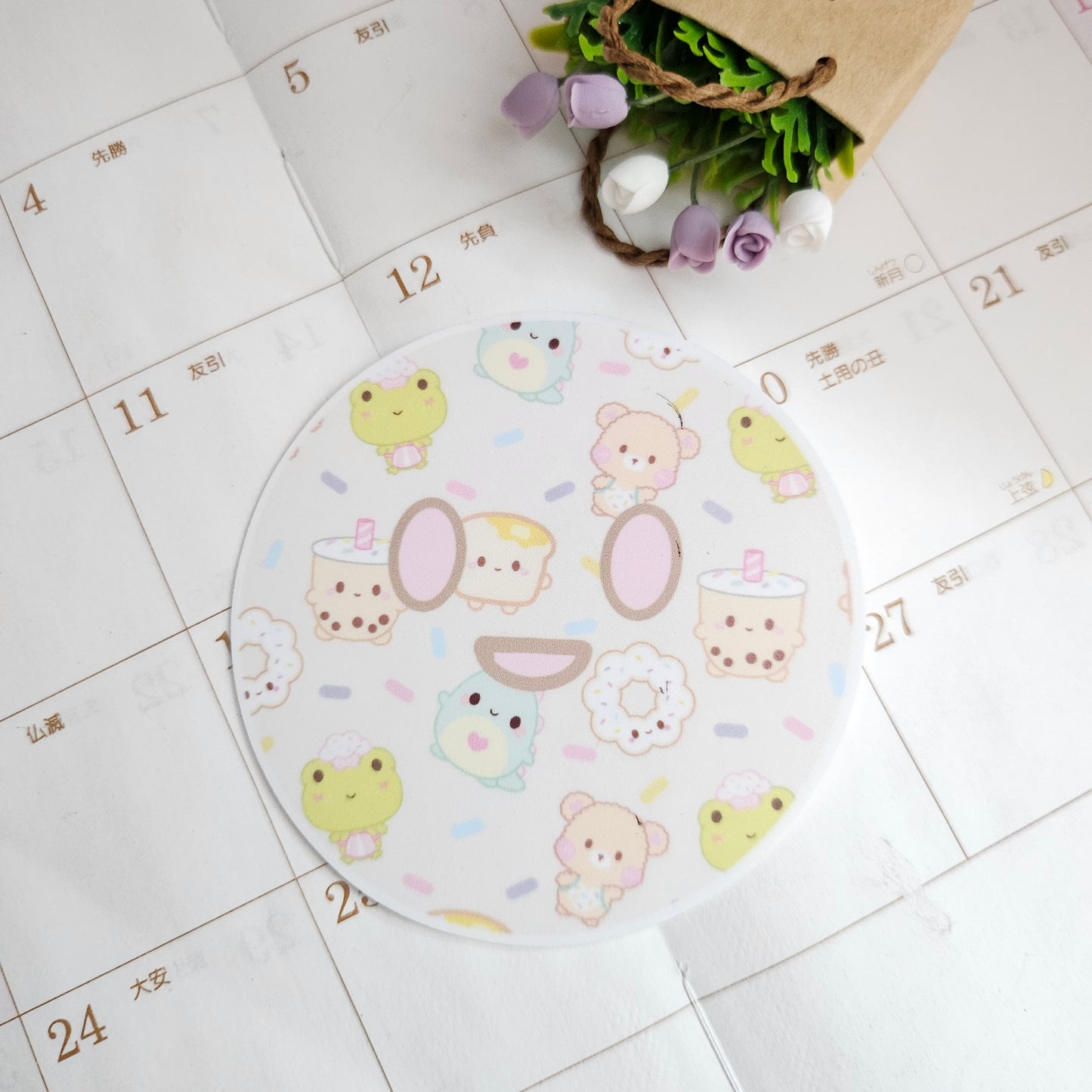 Mental Health Face Mask Kawaii Vinyl Sticker Set