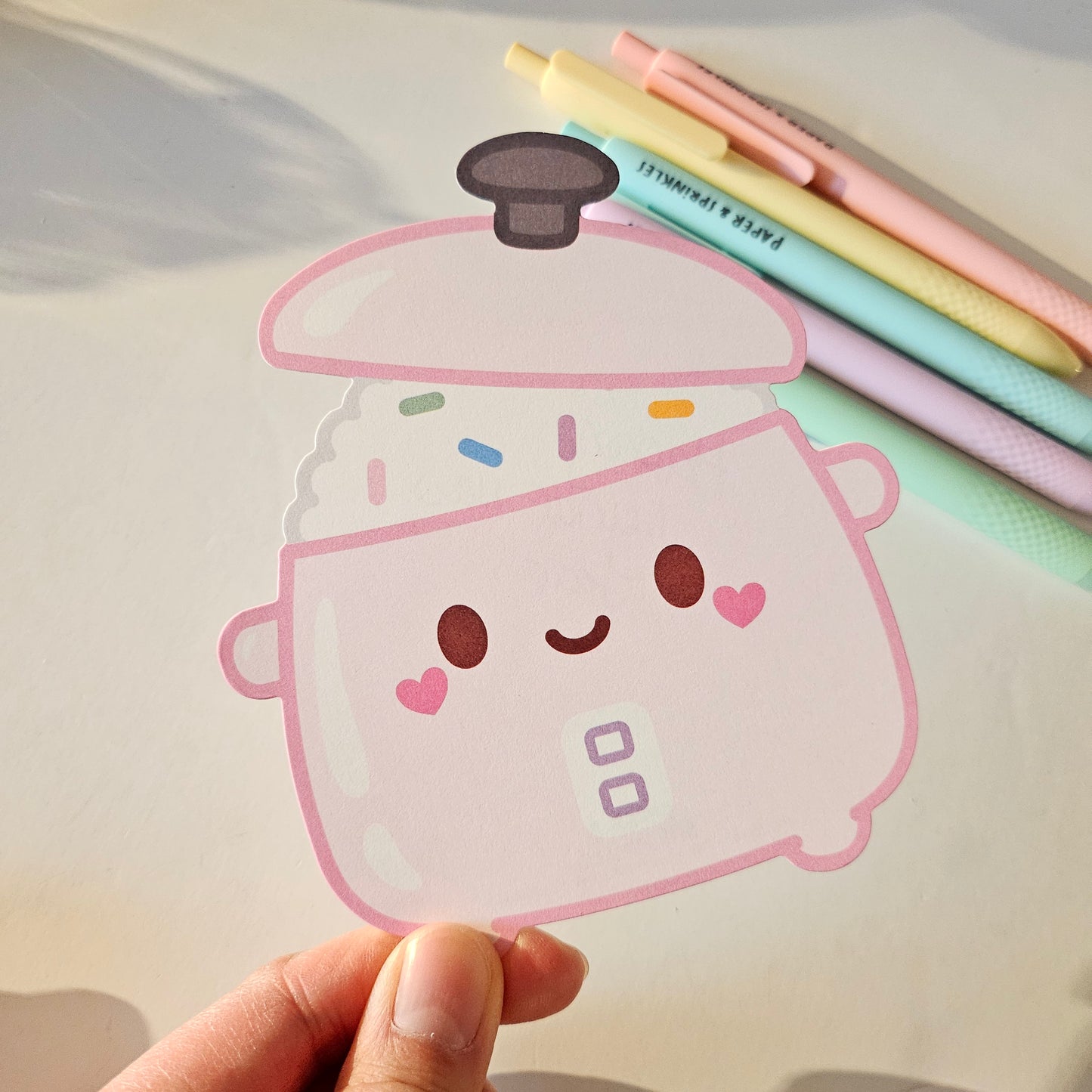 Rice Cooker flat note card/greeting card