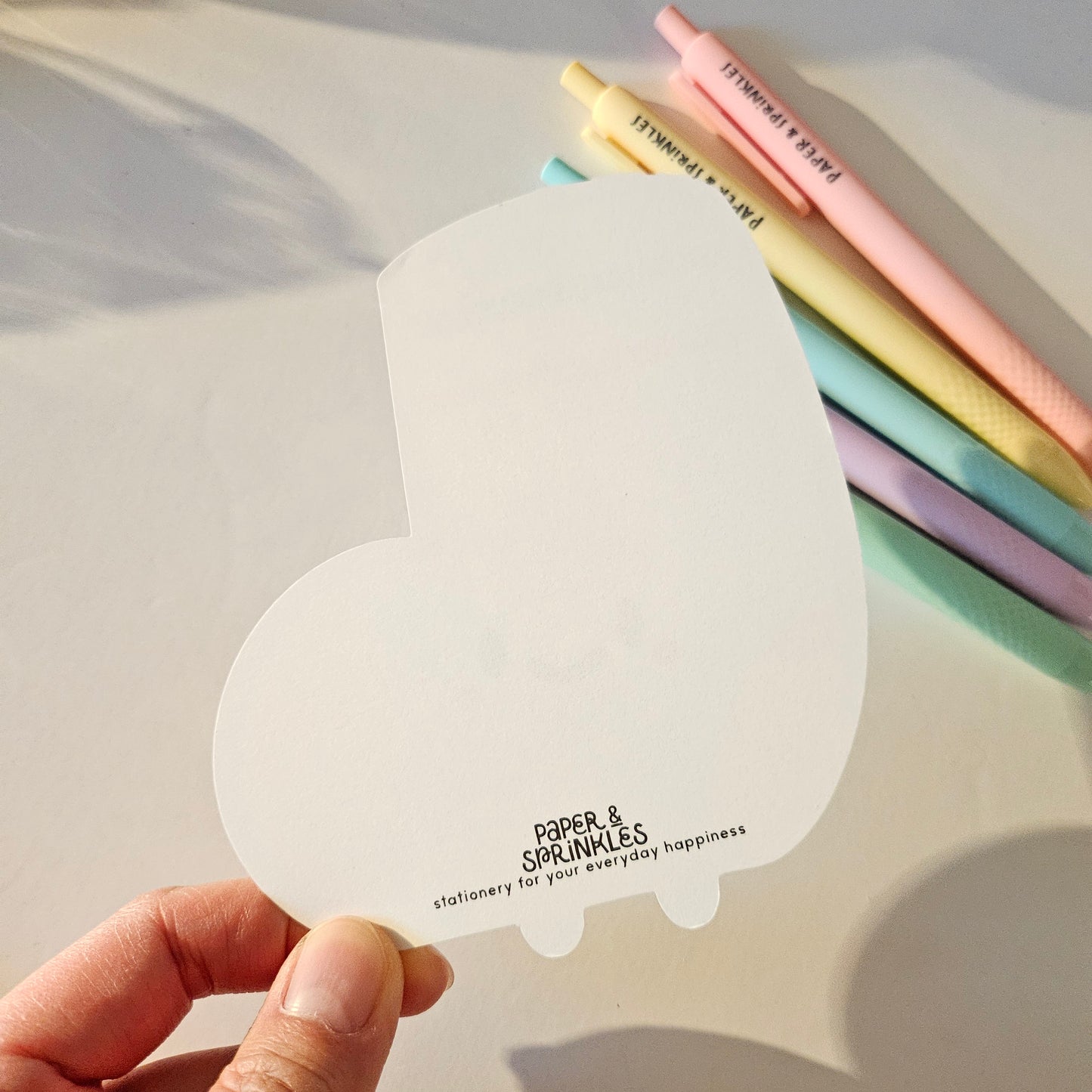 Cute Sock flat note card/greeting card