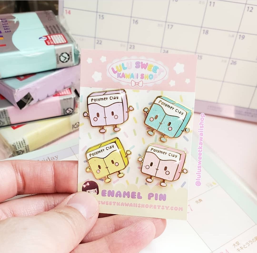 Polymer Clay enamel pin
