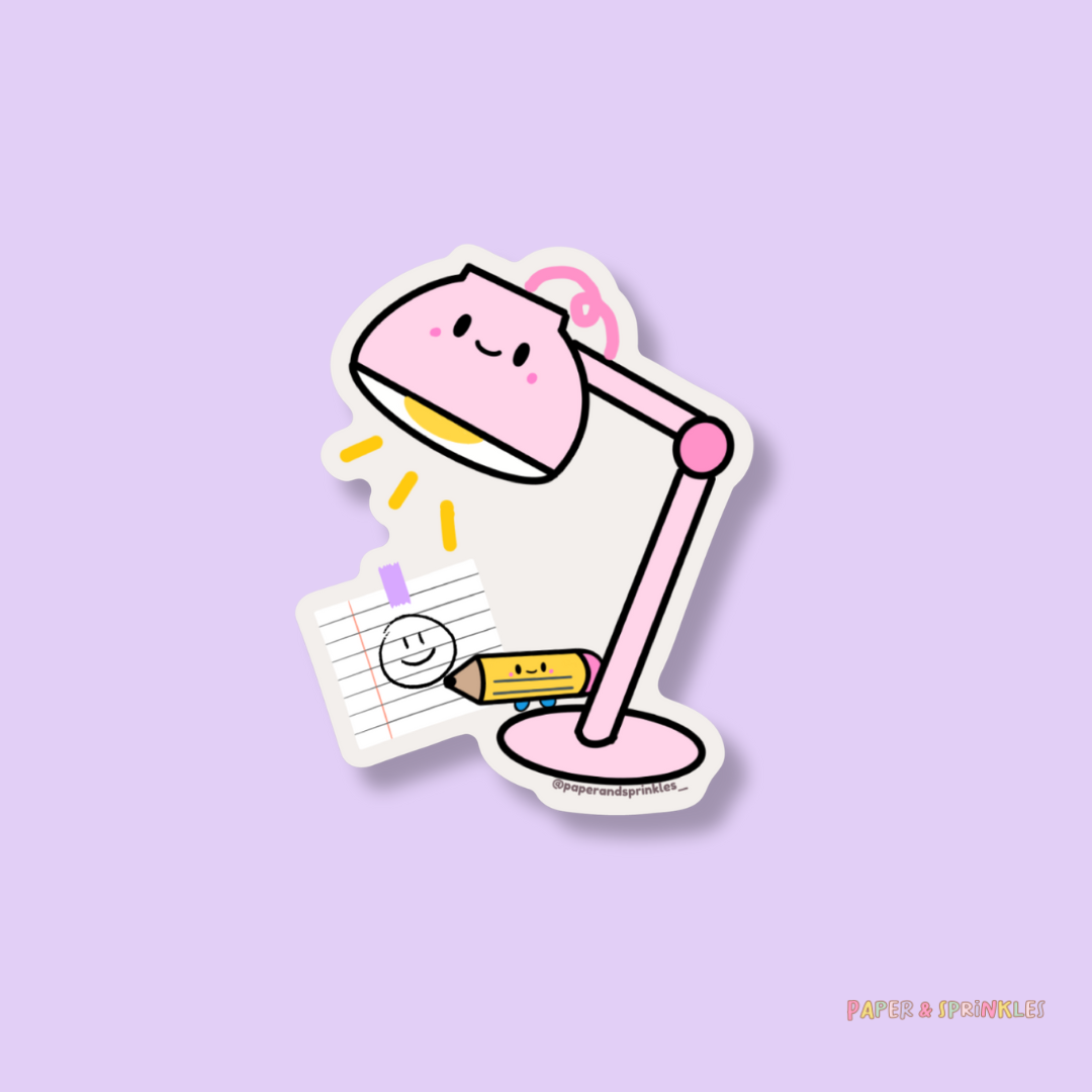 Cute Lamp Vinyl Sticker