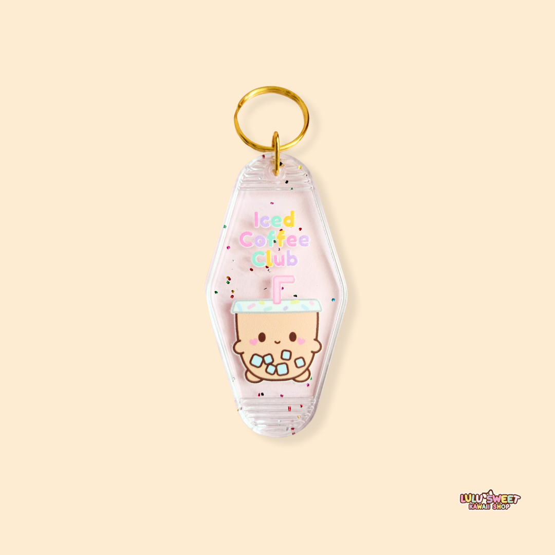 Iced Coffee Club Motel Keychain