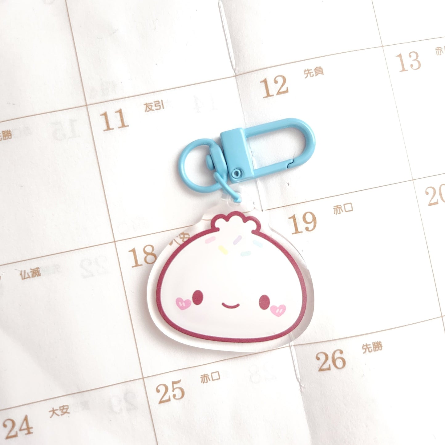 Cute Dumpling Acrylic Charm/Keychain