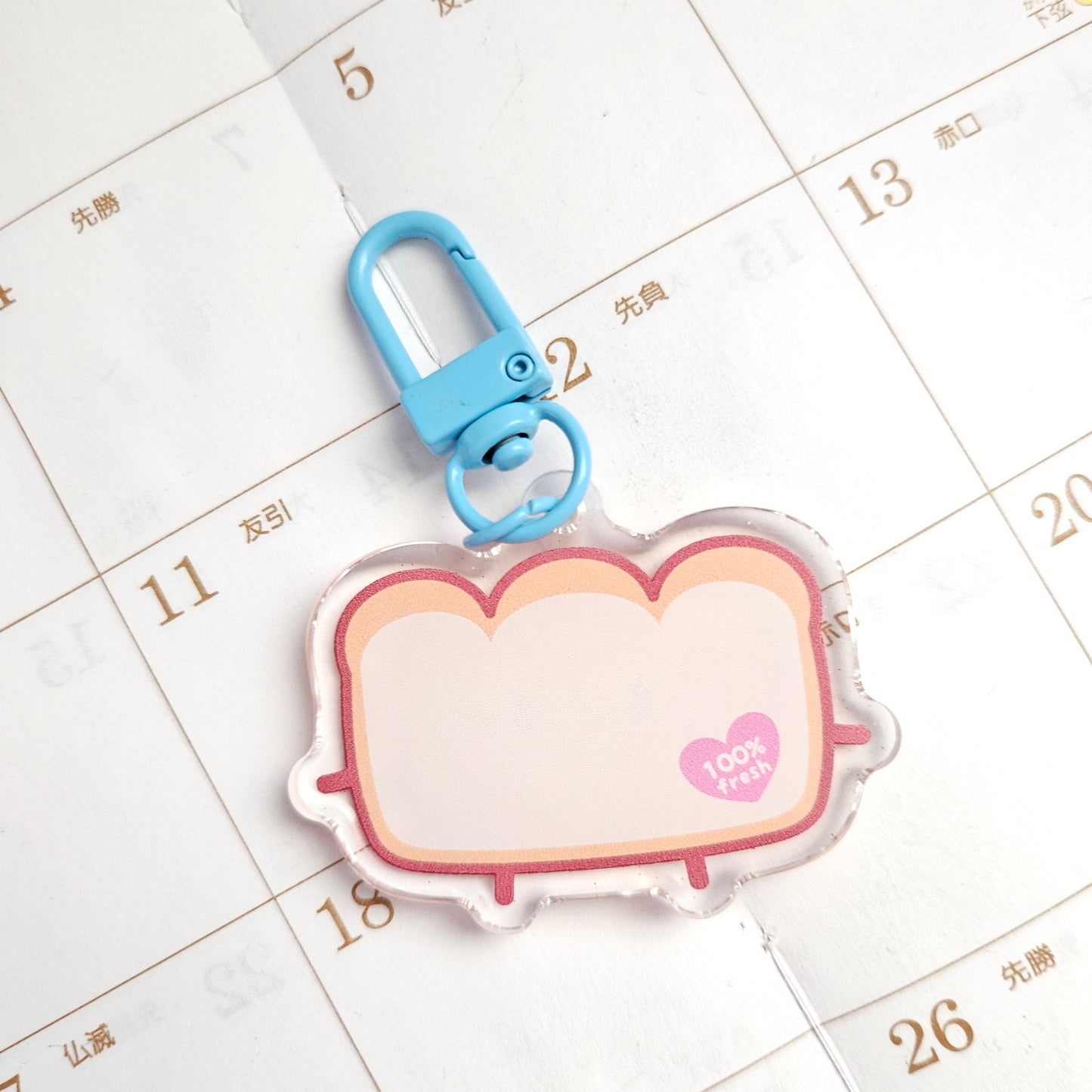 Cute Loafy Bread Acrylic Charm/Keychain