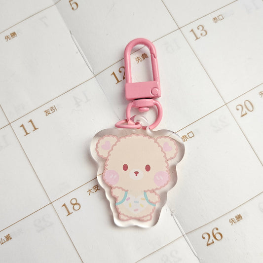 Cute Chubbyton Bear Acrylic Charm/Keychain