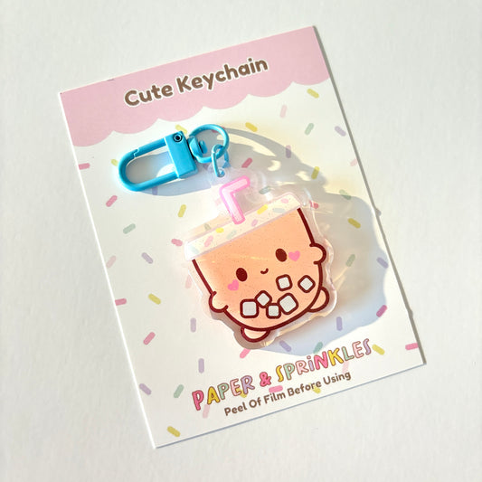 Iced Coffee Acrylic Charm/Keychain