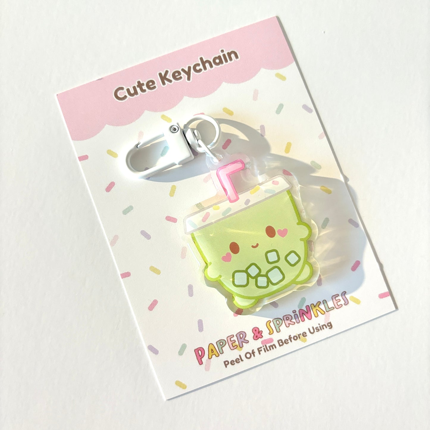 Matcha Latte  Acrylic Charm/Keychain