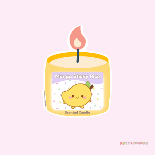 Mango sticky rice candle Vinyl Sticker