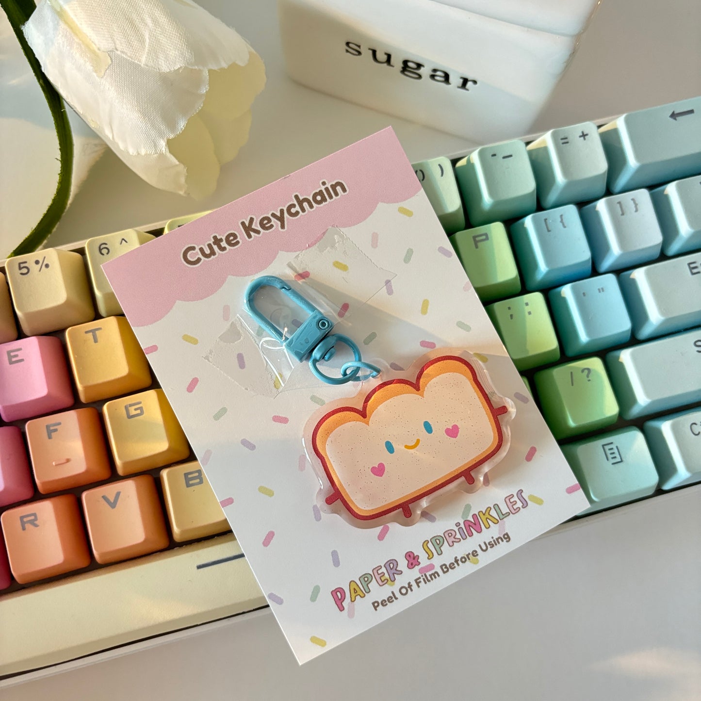 Cute Loafy Bread Acrylic Charm/Keychain