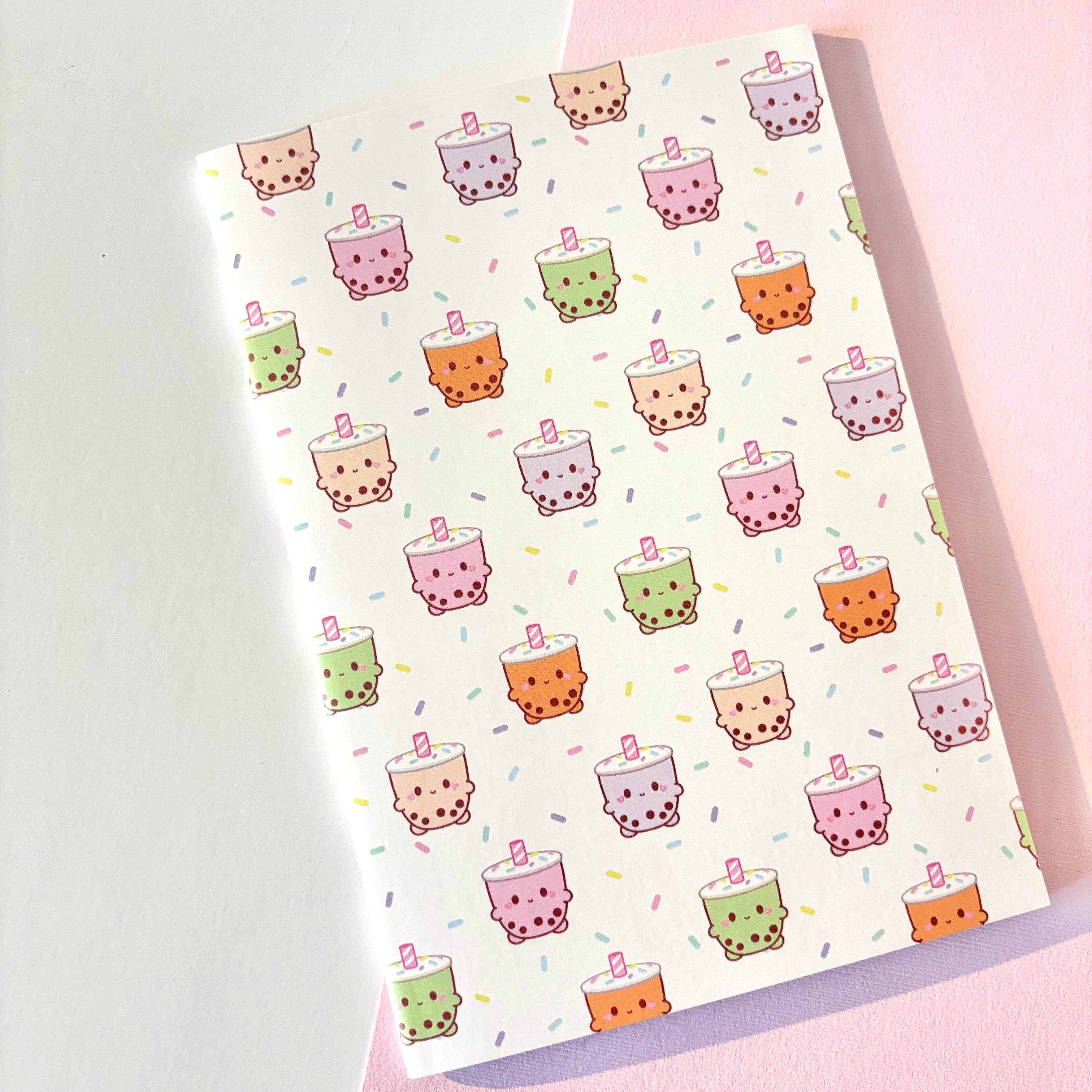Boba Patterned Notebook – Paper and Sprinkles