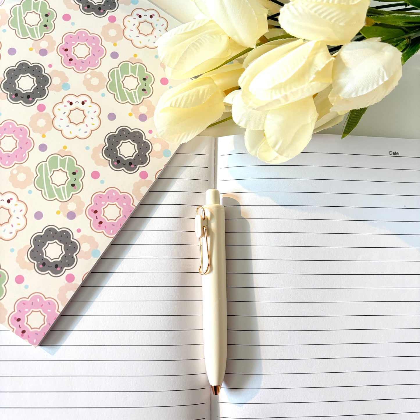 Mochi Donuts Patterned Notebook