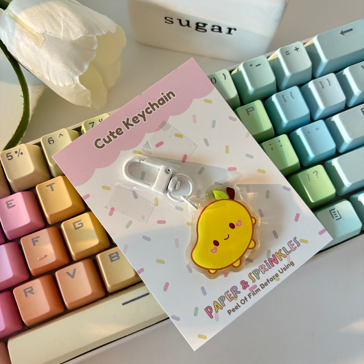 Cute Mango Acrylic Charm/Keychain