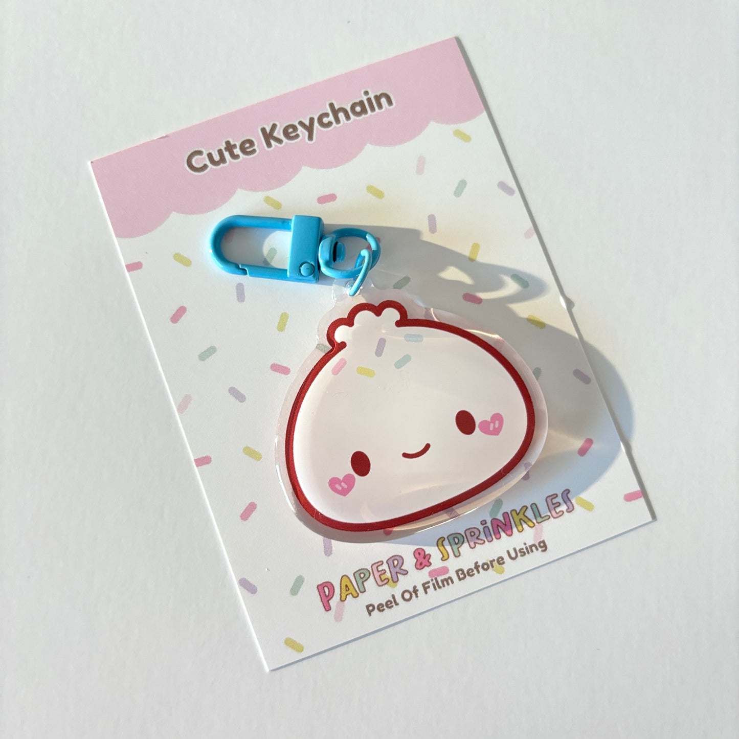 Cute Dumpling Acrylic Charm/Keychain