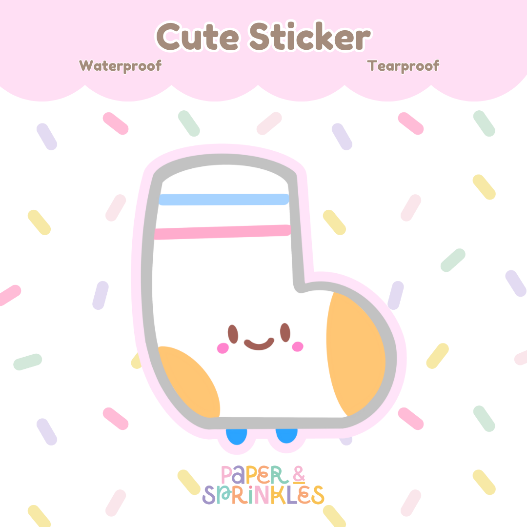 Cute sock sticker