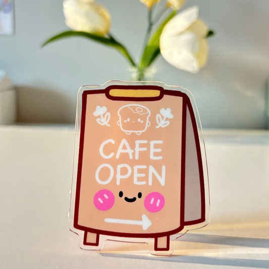 Cute Cafe Sign Muti Clip Stand