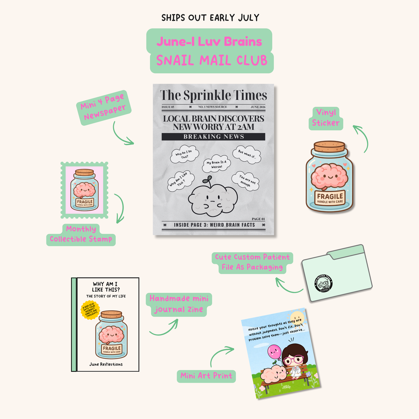 The Sprinkle Times Mail Club (JUNE)