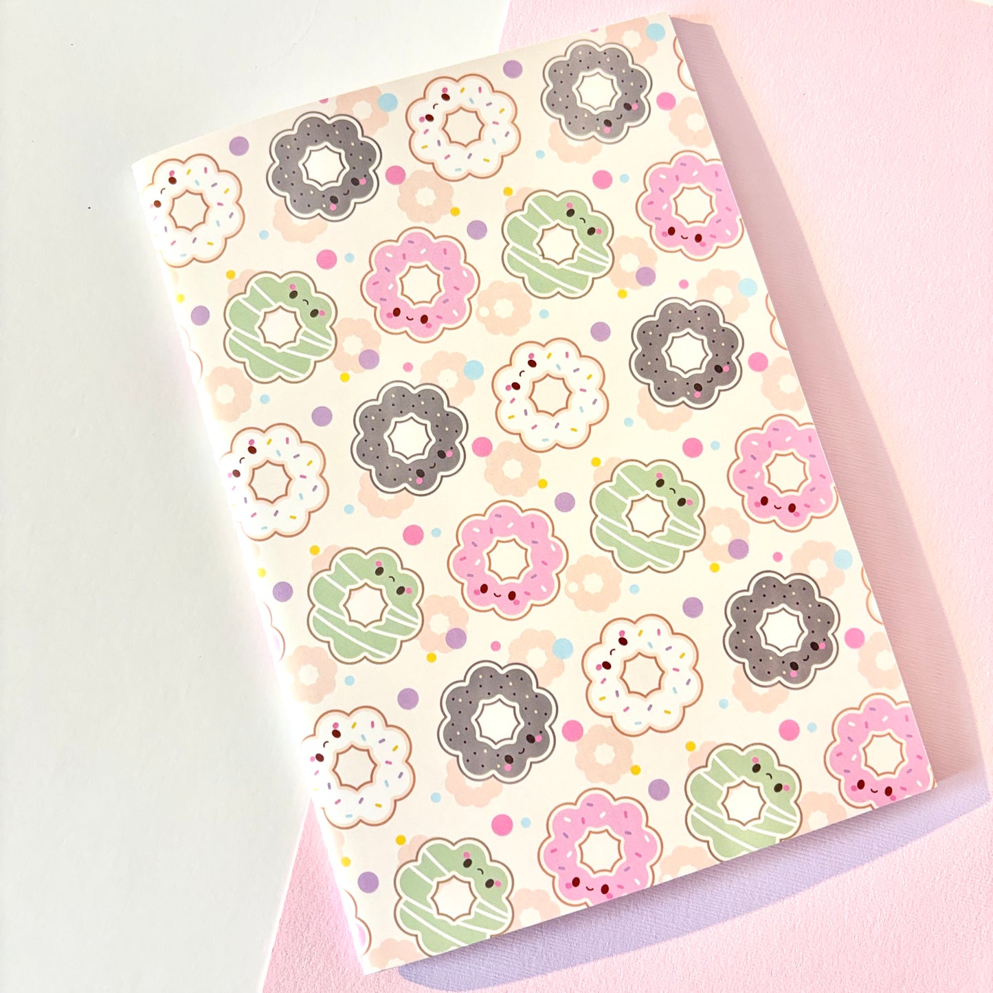 Mochi Donuts Patterned Notebook