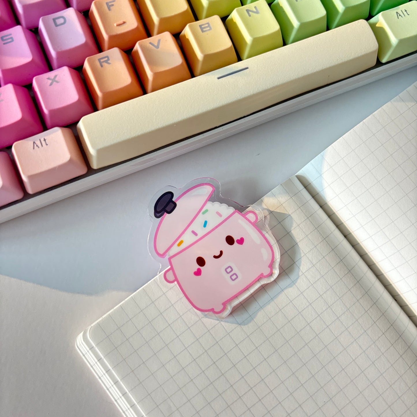 Cute Rice Cooker Stationery Clip