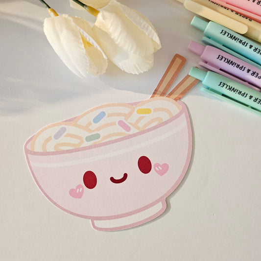 Ramen flat note card/greeting card