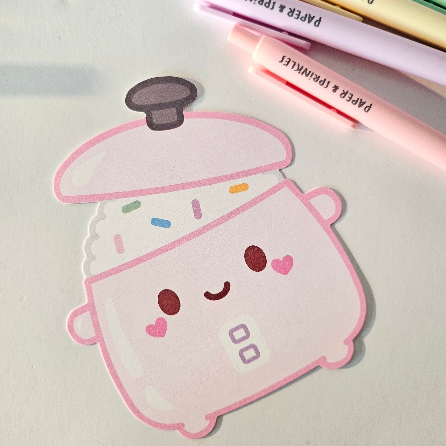 Cute Characters flat note card/greeting card