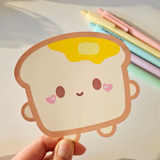 Bread/Toast flat note card/greeting card