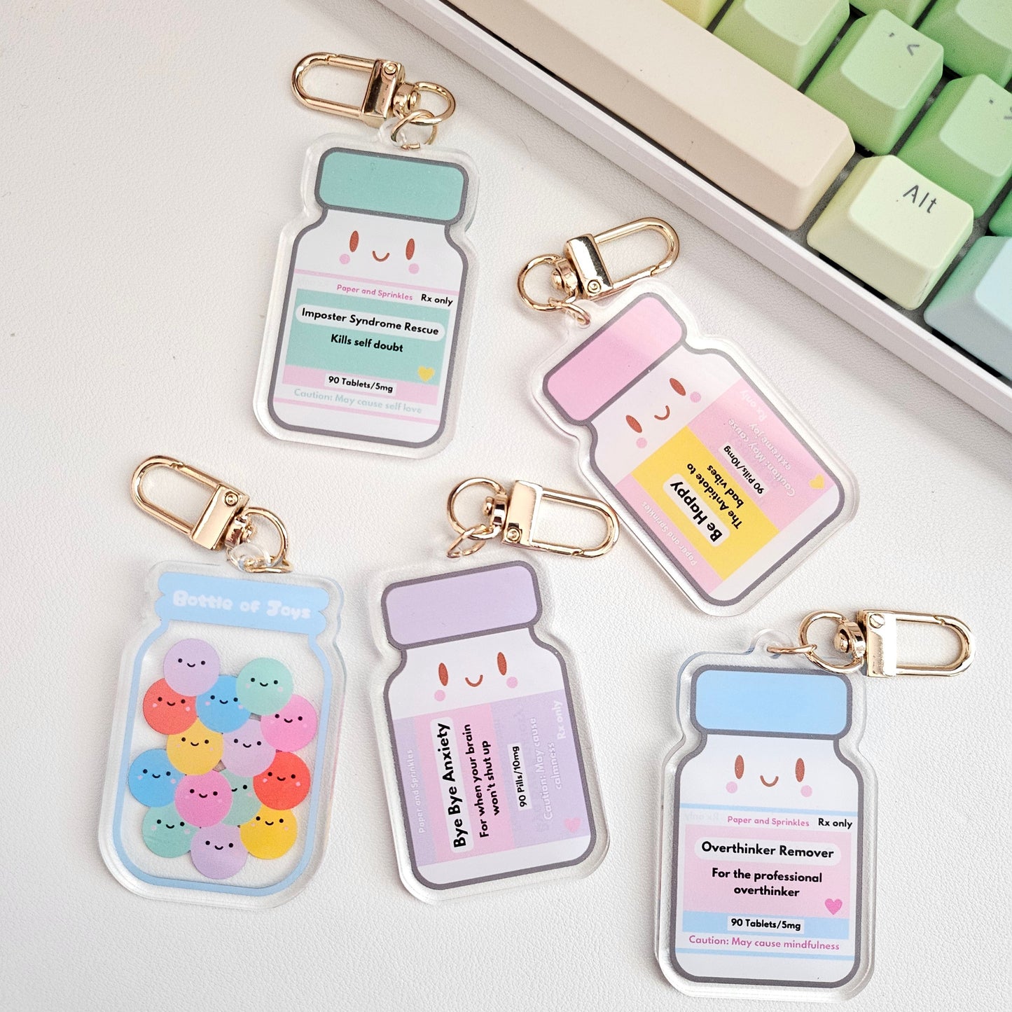 Medicine Bottles Acrylic Charm/Keychain