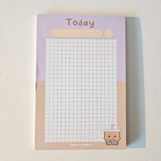 Ube Latte inspired notepad