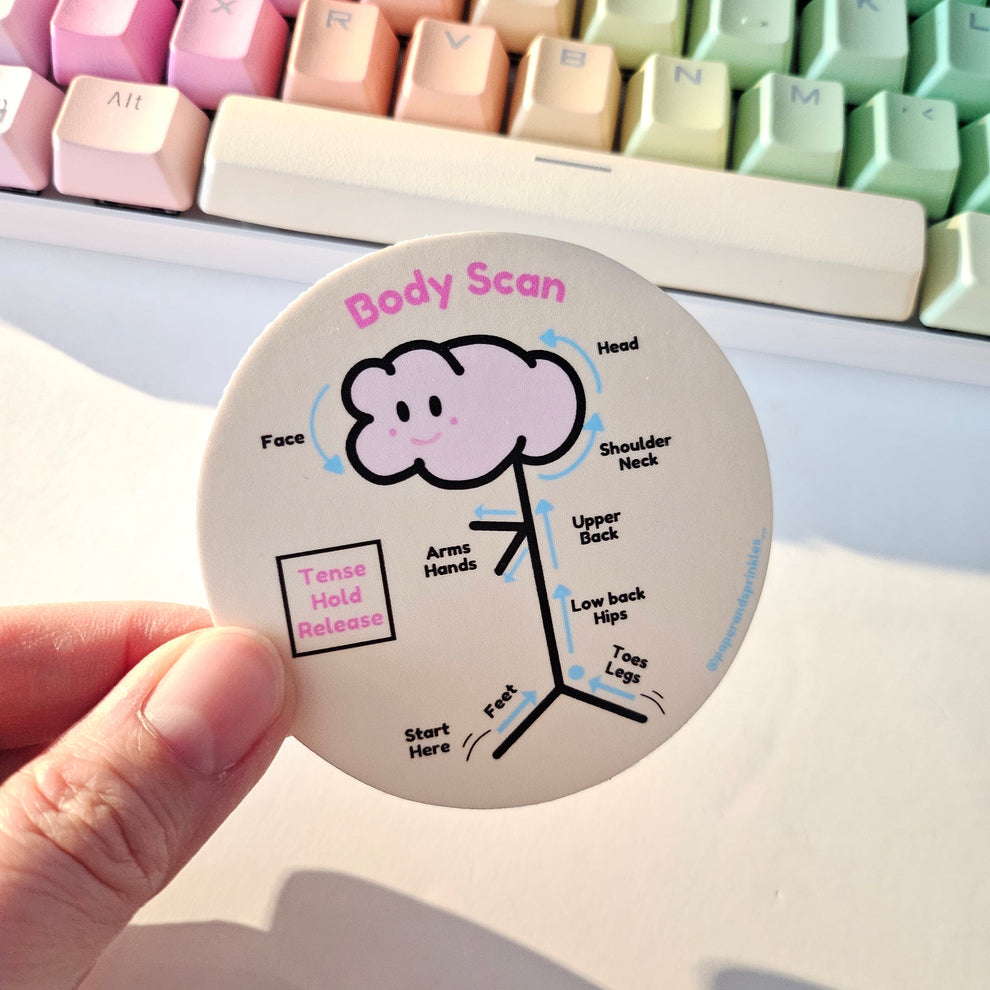 Body scan sticker – Paper and Sprinkles