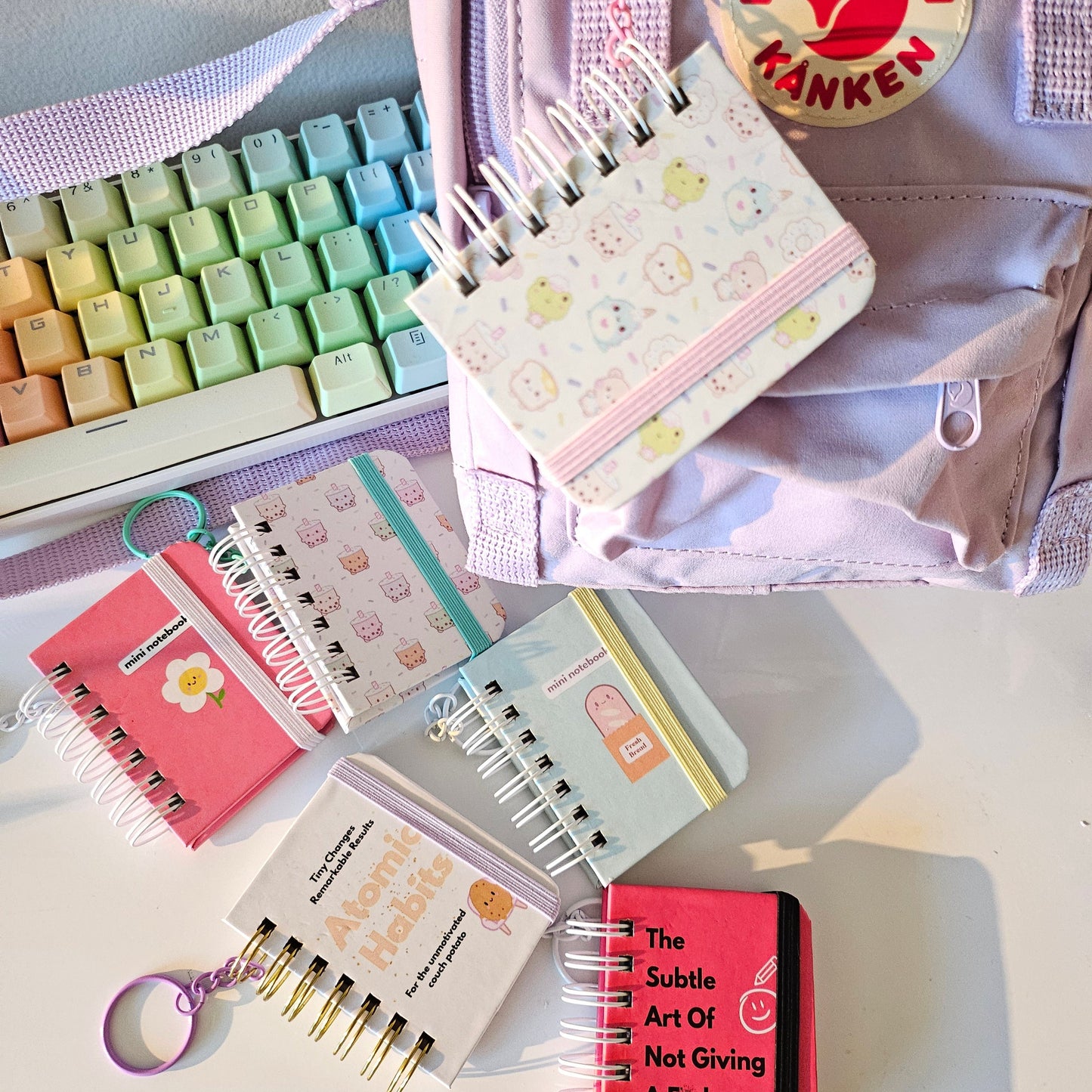 Mini Journal Notebook Keychains